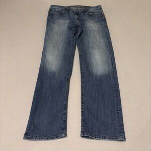 Mavi Zach Mens Straight Leg Jeans Blue Regular Rise Medium Wash 36x34 Casual